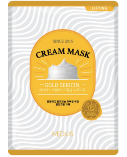 Стягаща крем-маска за лице със Серицин Medius Cream Mask Gold Sericin 