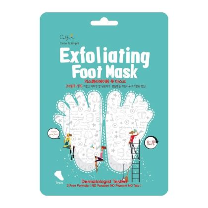 Ексфолираща маска за крака Cettua Clean & Simple Exfoliating Foot Mask 