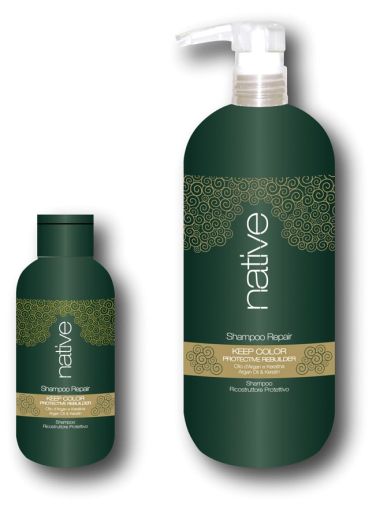 Шампоан за много суха и третирана коса с Арган и Кератин Native Repair Shampoo 