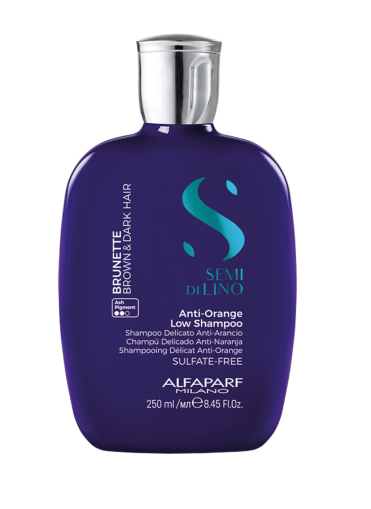 Шампоан за неутрализиране на оранжеви нюанси на кафява и тъмна коса Alfaparf SDL Brunettes Anti-Orange Low Shampoo  250ml