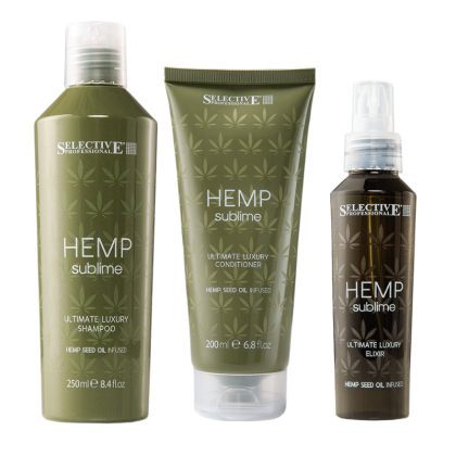 Selective Hemp Sublime Ultimate Luxury Shampoo + Conditioner+Spray