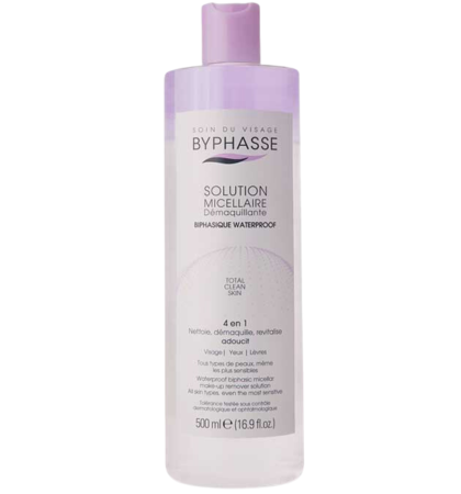 Byphasse Micellar Make-up Remover Solution Biphasic Waterproof 500ml