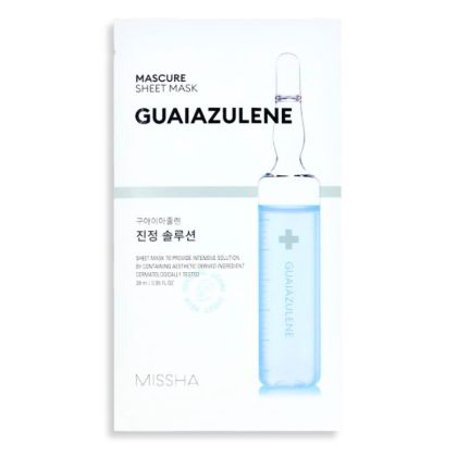 Missha Mascure Calming Solution Sheet Mask Guaiazulene