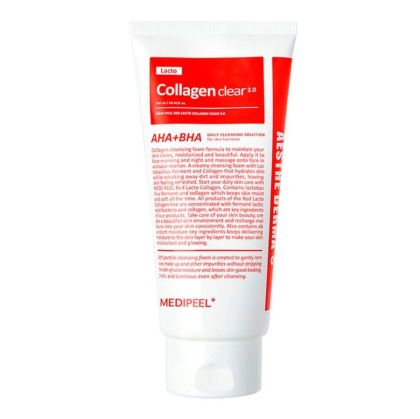 Почистваща кисела пяна с колаген и пробиотици Medi-Peel Red Lacto Collagen Clear 300ml