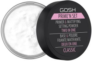 Матираща основа и фиксираща пудра 2в1 Gosh PRIME'N SET Primer & Setting Powder 7g 