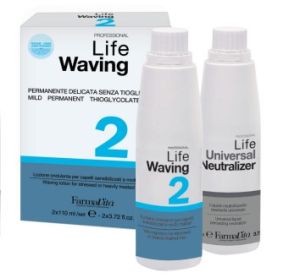 Farmavita Life Waving 1 Lotion + Neutralizer for Colored and Damaged  Hair 220ml