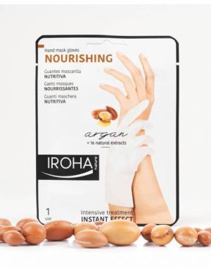 Iroha Nourishing Gloves Mask for Hands - Argan