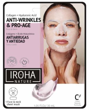 Iroha Anti-Age Face & Neck Sheet Mask - Collagen