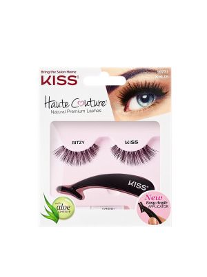 Изкуствени мигли от естествен косъм Kiss Haute Couture Lashes Ritzy KHL05GT 