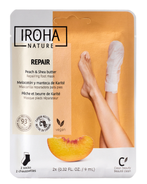 Iroha Repairing Socks Mask for Feet - Peach