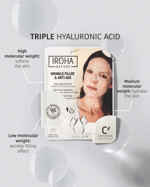 Iroha Wrinkle Filler & Anti-Age Face Mask with Triple Hyaluronic Acid