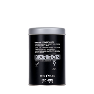 Echosline Karbon 9 Dust-Free Bleaching Powder with Charcoal Lifts up to 9 levels 500g