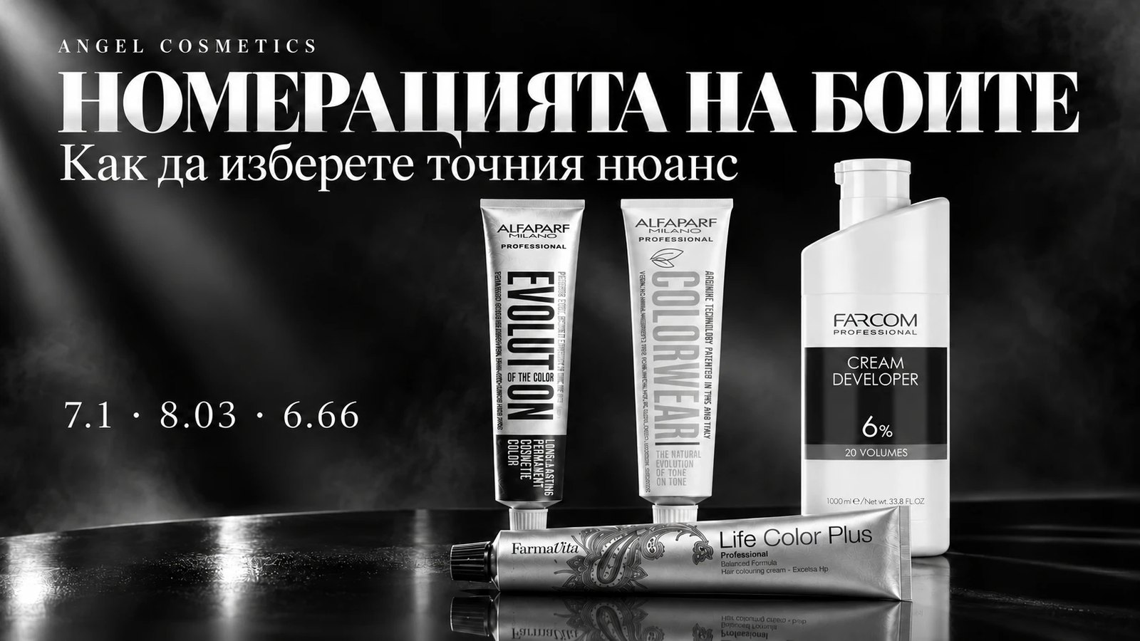 Номерацията на боите за коса: как да изберете точния нюанс
