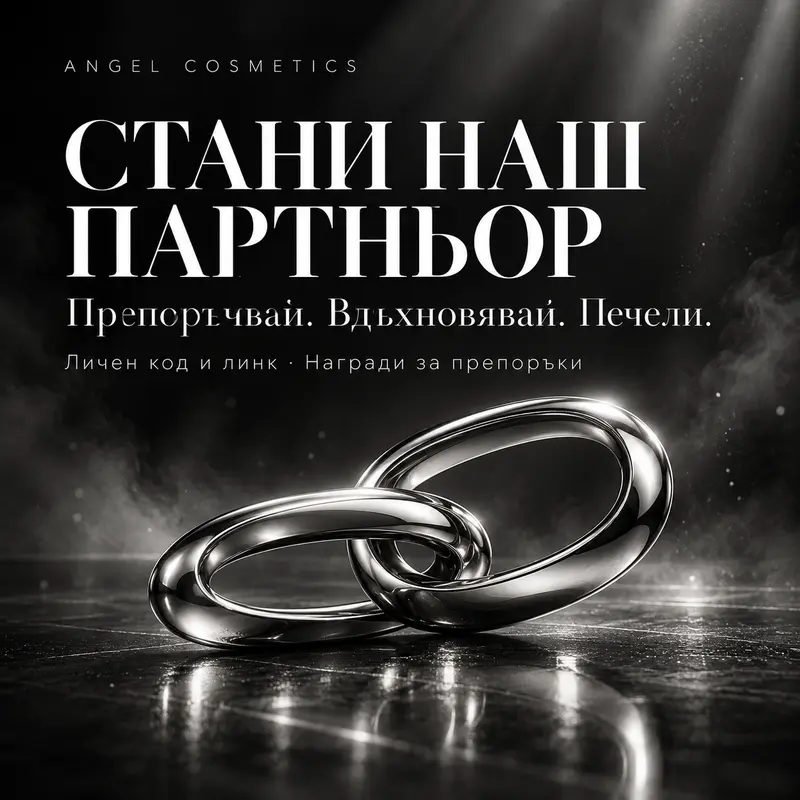 Стани партньор на Angel Cosmetics: препоръчвай, вдъхновявай, печели