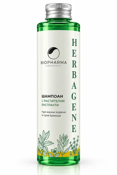 Шампоан против косопад, мазна коса и пърхот Biopharma Herbagene Shampoo 250ml
