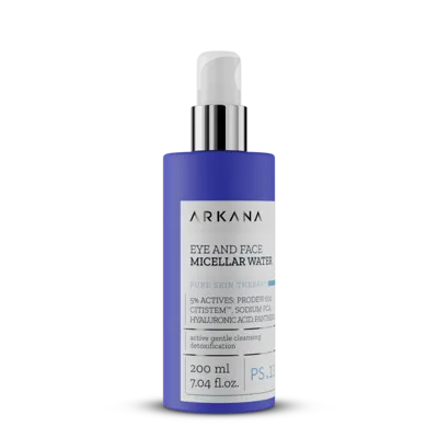 Мицеларна вода за лице и очи Arkana Pure Skin Eye + Face Micellar Water 200 ml