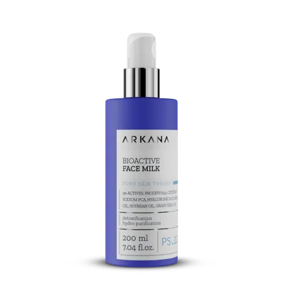 Биоактивно почистващо мляко за лице Arkana Pure Skin Bioactive Face Milk 200 ml