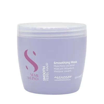 Маска със заглаждащ ефект за цъфтяща и непокорна коса Alfaparf Semi di Lino Smoothing Mask 500ml