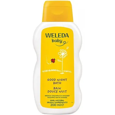 Мляко за вана за спокоен сън на бебето с невен Weleda Calendula Good Night Bath 200ml