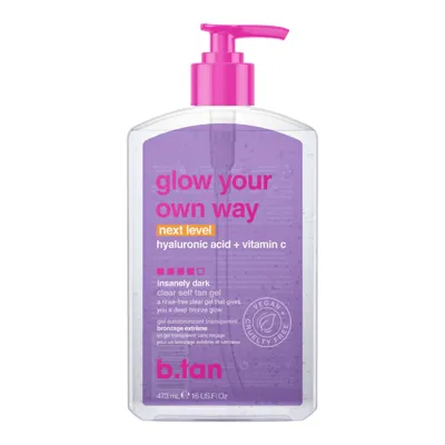 Гел автобронзант за безумно тъмен тен B.TAN Glow Next Level Self Tan Gel 473ml