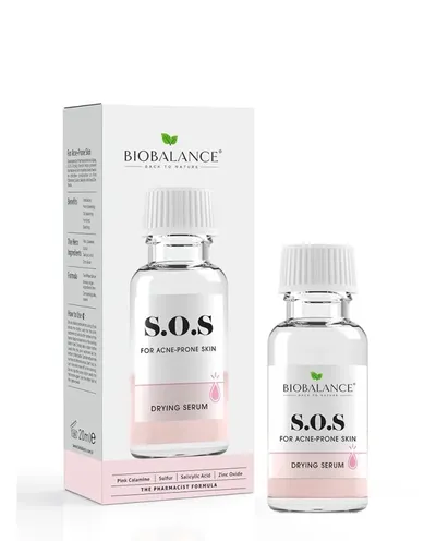 Изсушаващ S.O.S. серум срещу акне Biobalance 20 мл
