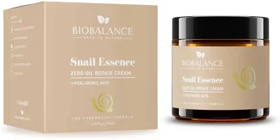Възстановяващ крем за лице с охлювен екстракт Biobalance Snail Essence Zero Oil Repair Cream 100 мл