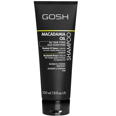 Шампоан за суха и изтощена коса с макадамия Gosh Macadamia Oil Shampoo 230ml