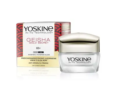 Крем против бръчки с изглаждащ ефект 65+ Yoskine Geisha Gold Secret Anti-Wrinkle & Firming Cream 65+ 50ml