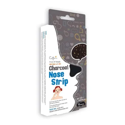 Почситващи ленти за нос с Активен въглен Cettua Clean & Simple Charcoal Nose Strip