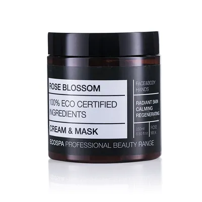 Крем - маска за лице и тяло с Розов цвят EcoSpa Rose Blossom Cream & Mask 250ml