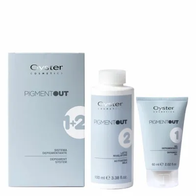 Депигментираща система за боядисана и естествена коса Oyster Professional Pigment Out Depigment System 60ml+100ml