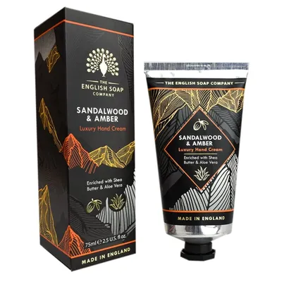 The English Soap Company Sandalwood & Amber Luxury Hand Cream 75ml