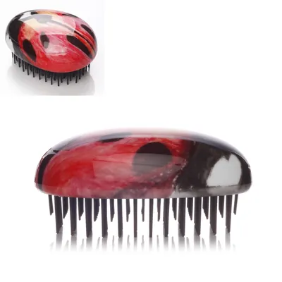 Kent Pebble Ladybug Hair Brush