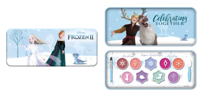 Детски комплект с гримове в метална кутия Markwins Disney Frozen II Celebrating Together 1580361