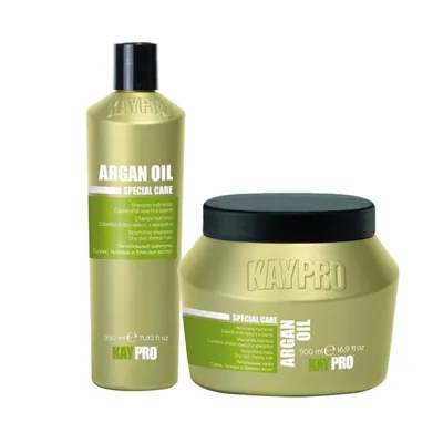 Подхранващ сет с арганово масло от 2 части KAYPRO Argan Oil Set