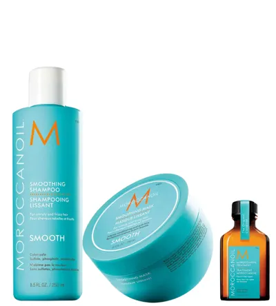 Moroccanoil Smoothing Routine Shampoo + Mask+ Treatment Oil