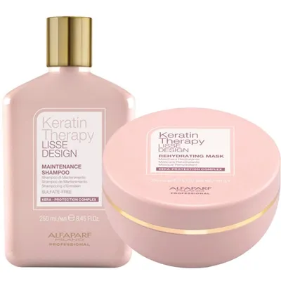 Alfaparf Keratin Therapy Shampoo 250ml + Keratin Mask 200ml