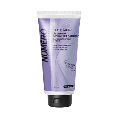Brelil Numero Smoothing Shampoo with Avocado Oil for frizzy, unruly Hair