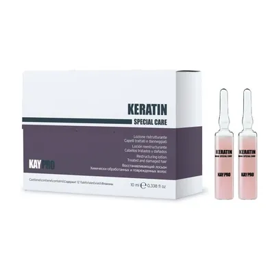 Реструктуриращ лосион с кератин за третирана и увредена коса KAYPRO Keratin Restructuring Lotion with Keratin 12x10ml