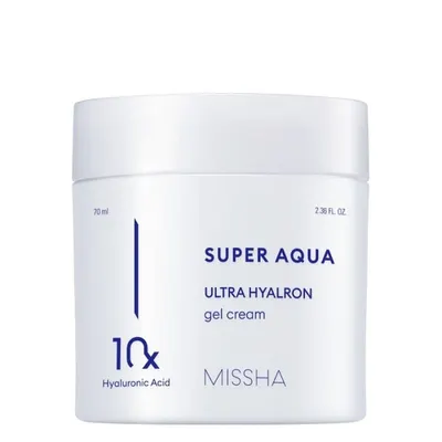 Хидратиращ крем гел с 10 вида хиалуронова киселина MISSHA Super Aqua Ultra Hyalron Gel Cream 70ml