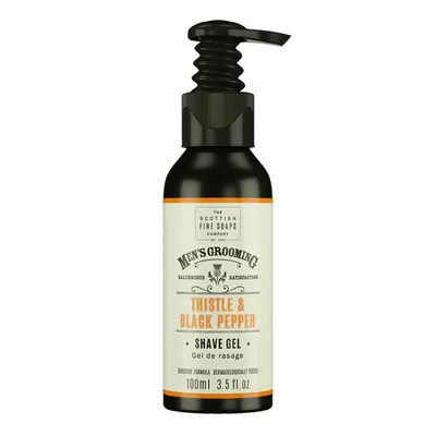 Scottish Fine Soaps Men's Grooming Thistle & Black Pepper Shave Gel 100ml