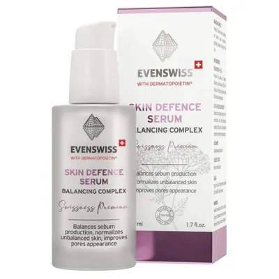 Серум против омазняване и разширени пори EVENSWISS Skin Defence Serum - Balancing Complex 30ml
