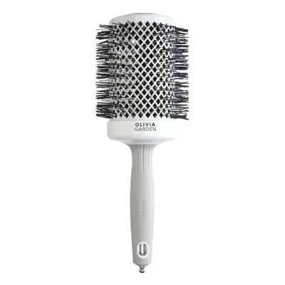 Професионална четка за изсушаване Olivia Garden Expert Blowout Shine White Gray Hair Brush 65 mm
