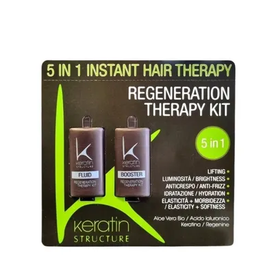 Регенерираща кератинова терапия за силно увредена коса Edelstein Keratin Regeneration Therapy 5 in 1 2x10ml