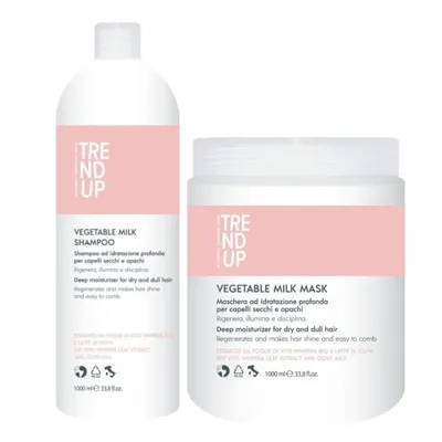 Регенериращ сет за суха коса с Edelstein Professional Trend Up Vegetable Milk Shampoo 1000ml + Mask 1000ml