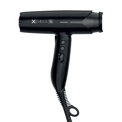 Gamma+ XCell S Black Hair Dryer