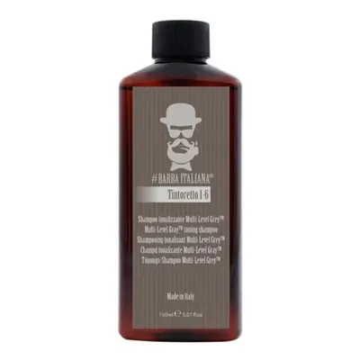 Тониращ шампоан за мъже Barba Italiana TINTORETTO – 1-6 Level Grey Toning Shampoo 150ml