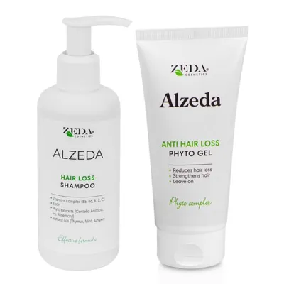 Alzeda Hair Loss Shampoo + Phyto Gel Set