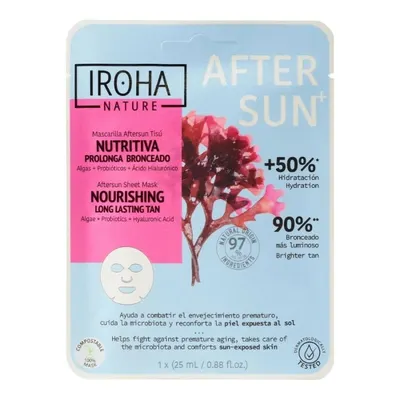 Iroha Nourishing Aftersun Face Sheet Mask Algae