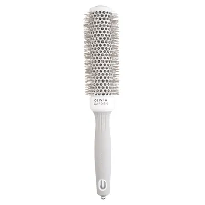 Професионална четка за изсушаване Olivia Garden Expert Speed ​​XL White Gray Hair Brush 35 mm